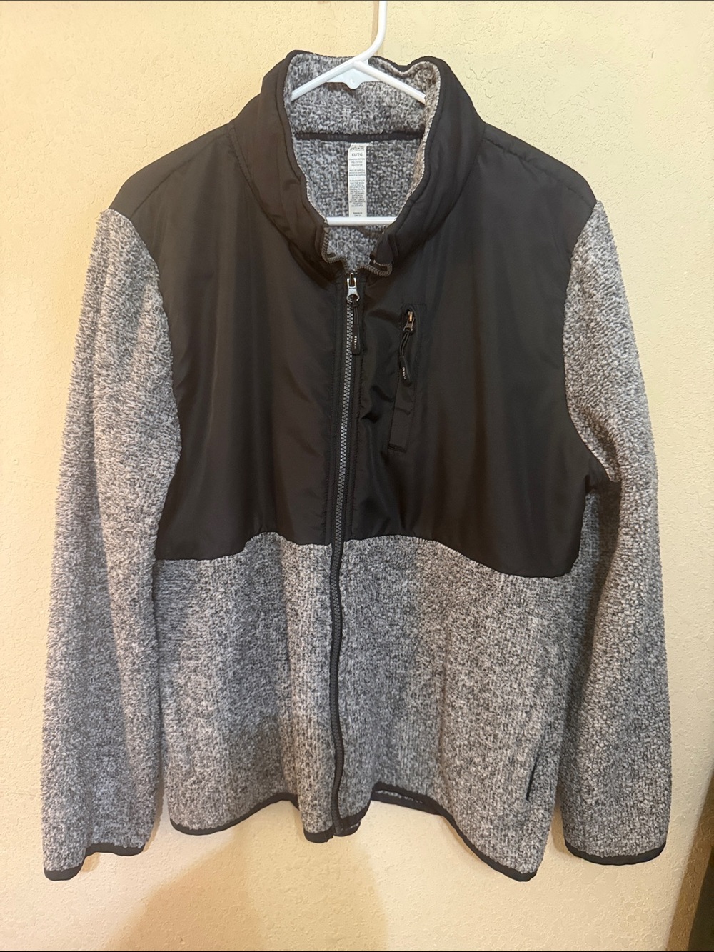 RBX Gray & Black Full-Zip Utility Jacket